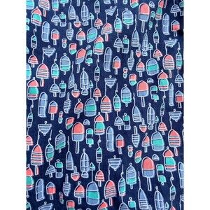 Broken Threads Nautical Buoy Print Button Shirt XL Cotton Fishing Boat Preppy